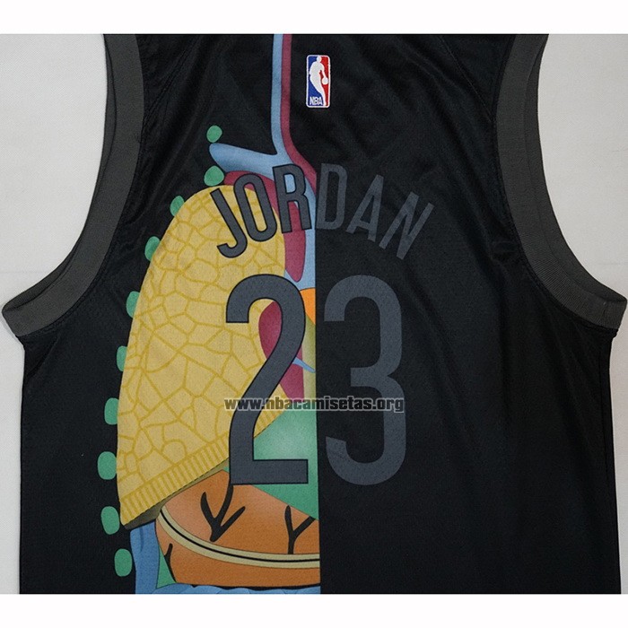 Camiseta KAWS x Jordan x NBA Negro